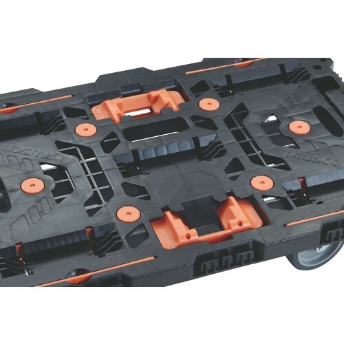 TRUSCO まとめ買い 連結式樹脂製平台車 ビー