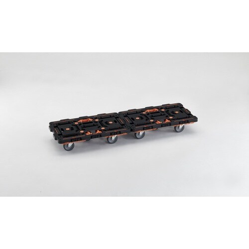 TRUSCO まとめ買い 連結式樹脂製平台車 ビー