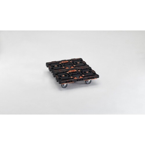 TRUSCO まとめ買い 連結式樹脂製平台車 ビー