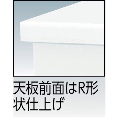 TRUSCO システムデスク 片袖 1000X70