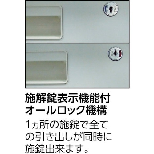 TRUSCO システムデスク 脇デスク 3段