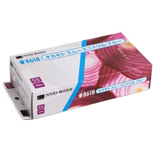 okamoto スムースニトリル ブルー 861B