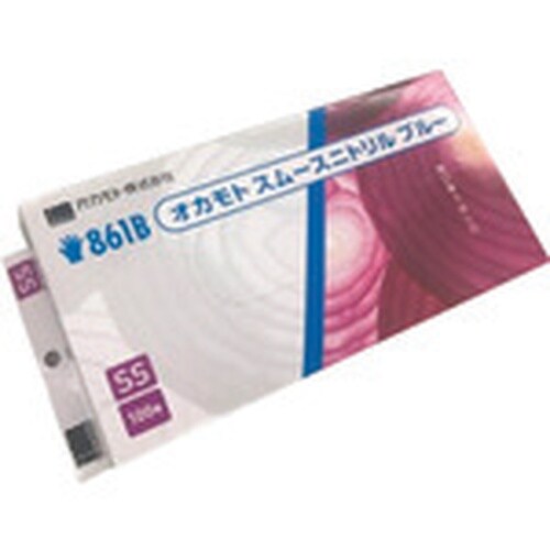 okamoto スムースニトリル ブルー 861B