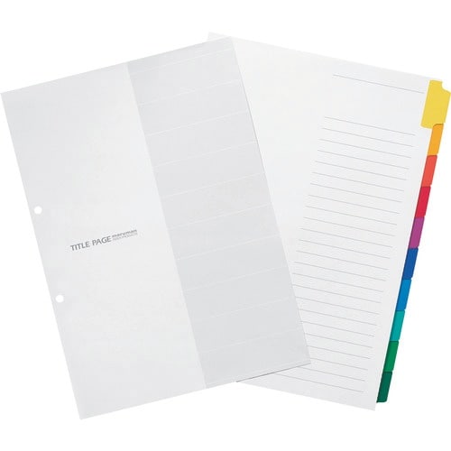 maruman A4 ラミタブ見出し 2穴10山