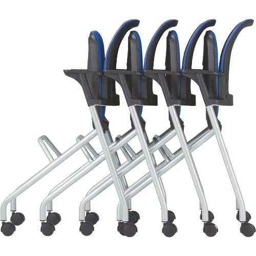 TRUSCO コンパクトミーティングチェア オレン