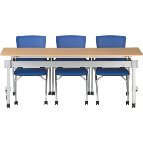 TRUSCO コンパクトミーティングチェア オレン