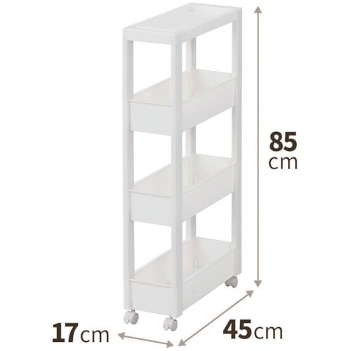 TENMA FV スキピタワゴン スリム4段 W−