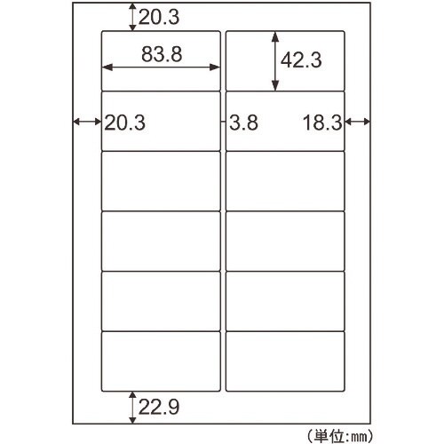 HISAGO エコノミーラベル 12面