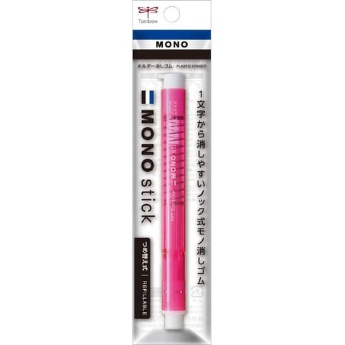 Tombow ホルダー消しゴム モノスティック ピ