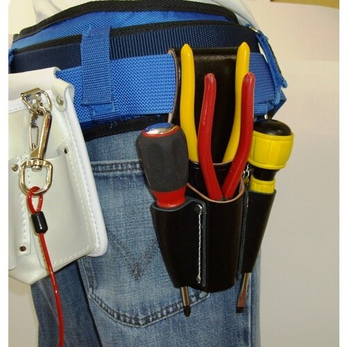 コヅチ 黒床皮ペンチ差し 2段ドライバー差し付二重