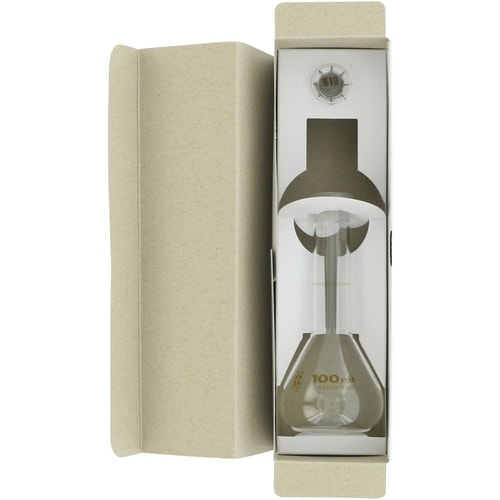 SIBATA メスフラスコ 短形 100mL