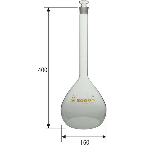 SIBATA メスフラスコ スーパーグレード 20