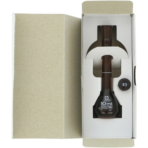 SIBATA メスフラスコ スーパーグレード 茶褐