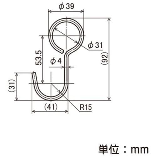 yazaki イレクター Φ28 パイプフック金具