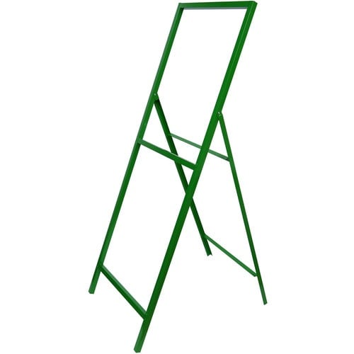 グリーンクロス SL立看板 無地白板鉄板 25角鉄