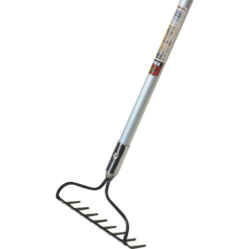 金象 整地レーキ8本爪アルミP柄