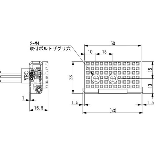 アインツ 当板・角型・黒SW付・ミニシリンダー用