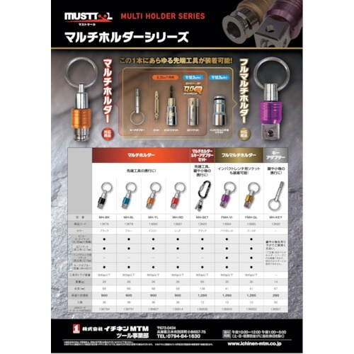 MUSTTOOL マルチホルダーセット カラビナ付