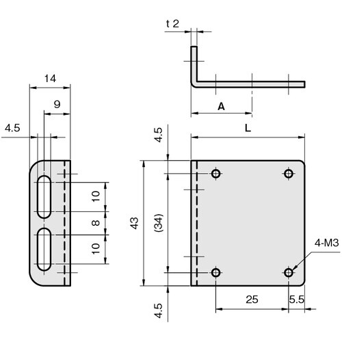IWATA 反射板用ブラケット