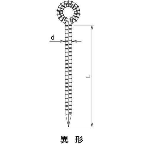 DAIDOHANT 異形ロープ止め 丸型 13×3