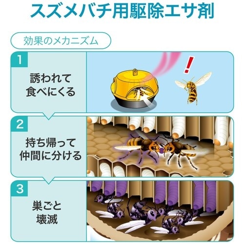 アース ハチの巣コロリ スズメバチ用駆除エサ剤
