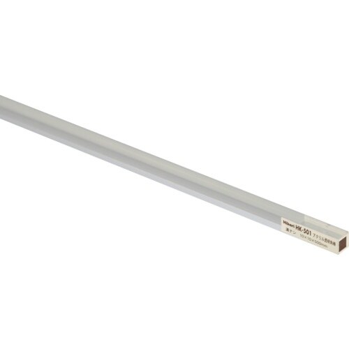 光 アクリル透明角棒 溝ナシ