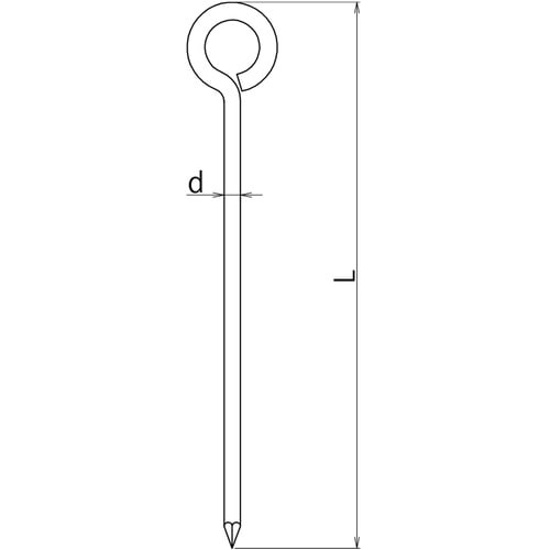 DAIDOHANT 打込棒 丸型 9×300 (ス