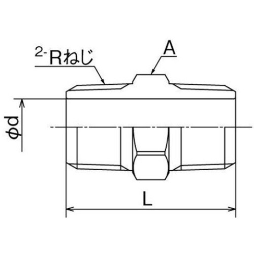 オンダ製作所 SFN型 六角ニップル R1/2×R