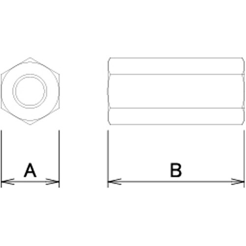 DAIDOHANT ユニクロ 長ナット 8×30