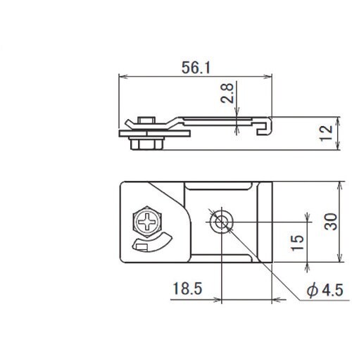 HINAKA “レクト30”レール用天井ブラケット
