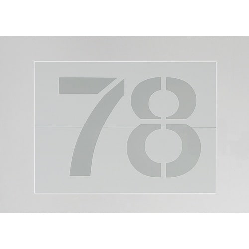 光 テンプレート 数字(5枚入り)