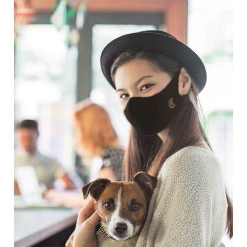 コパーライン 銅抗菌マスク ブラック M