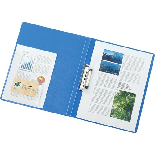 LIHIT A4パンチレスファイル 緑