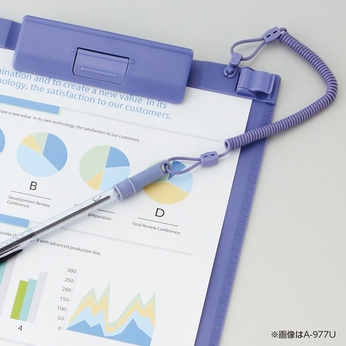 LIHIT クリップボード 黄 A4/S