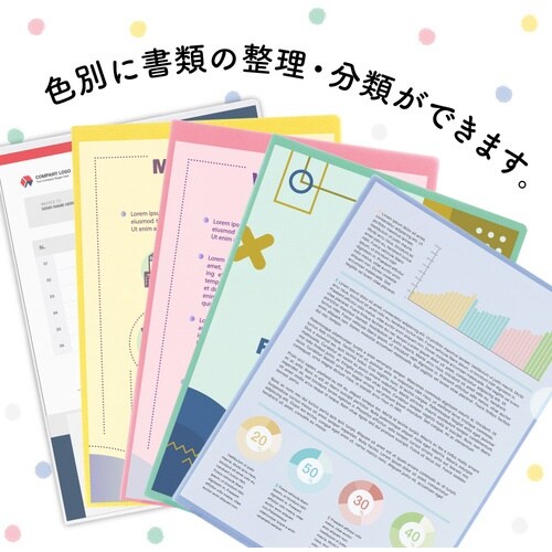 LIHIT クリヤーホルダー<100枚パック> ブ