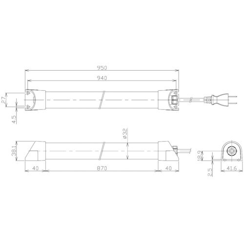 NIKKI 簡易防水型LEDリニアライト AC10