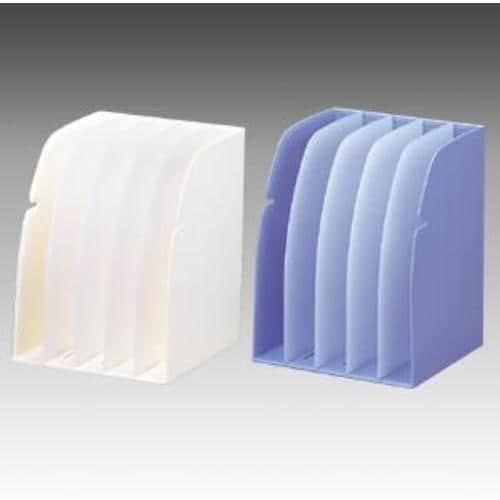 LIHIT ブックスタンド 5仕切り A4 水