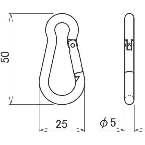HINAKA ステンレスロングスナップ