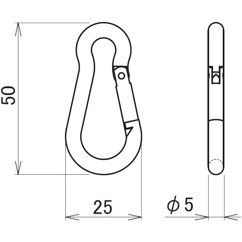 HINAKA ステンレスロングスナップ