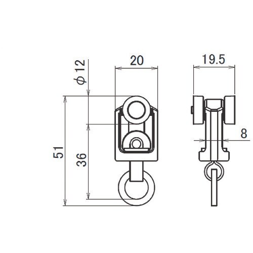 HINAKA “レクト30”レール用ランナー(スチ