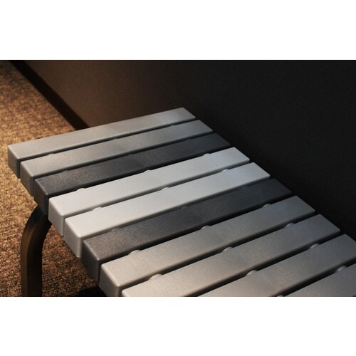 テラモト ホームベンチステン1800灰