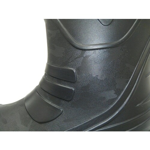 喜多 安全ショートPVC長靴 KR7460 ブラッ