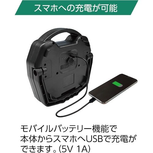 BERUF ラジオ付ポータブルワークライト BTK