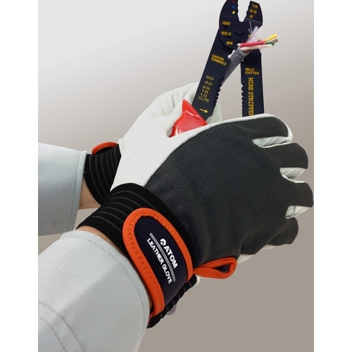 アトム 山羊革手袋 甲メリヤス Mサイズ