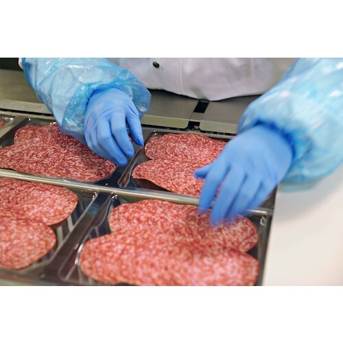 TRUSCO 使い捨てニトリル極薄手袋 粉無L ブ