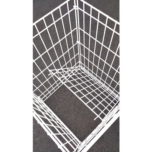 緑十字 折りたたみ式クズかご 白 DB−PP90L