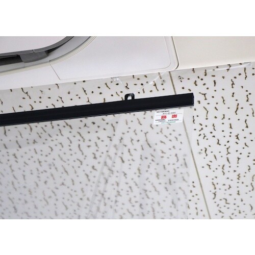 明和 防炎抗ウイルス抗菌透明間仕切り(ハトメ)VB