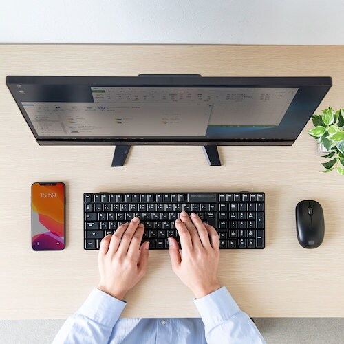 SANWA マウス付きワイヤレスキーボード