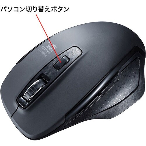 SANWA 静音ワイヤレスブルーLEDマウス