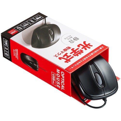 SANWA 静音有線光学式マウス